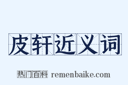 皮轩近义词是什么意思的图片